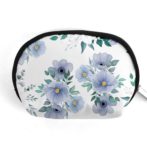 Floral pattern Accessory Pouch (Medium) from ArtsNow.com Front