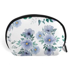 Floral pattern Accessory Pouch (Large) from ArtsNow.com Front