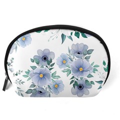 Floral pattern Accessory Pouch (Large) from ArtsNow.com Back