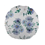 Floral pattern Standard 15  Premium Flano Round Cushions