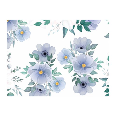 Floral pattern Double Sided Flano Blanket (Mini)  from ArtsNow.com 35 x27  Blanket Front