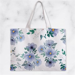 Floral pattern Zipper Mini Tote Bag from ArtsNow.com Front