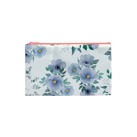 Floral pattern Cosmetic Bag (XS) from ArtsNow.com Front