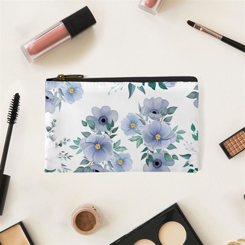 Floral pattern Cosmetic Bag (XS) from ArtsNow.com Front