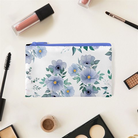 Floral pattern Cosmetic Bag (XS) from ArtsNow.com Front