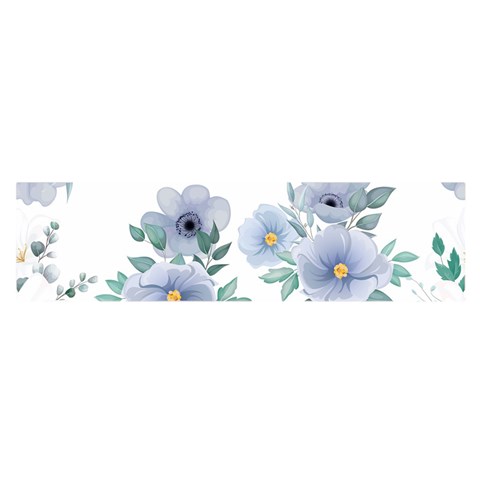 Floral pattern Satin Scarf (Oblong) from ArtsNow.com Front