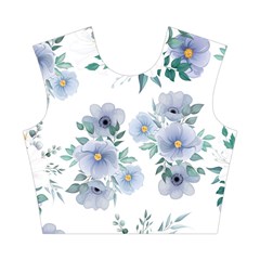 Floral pattern Cotton Crop Top from ArtsNow.com Front