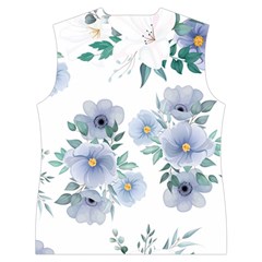 Floral pattern Women s Button Up Vest from ArtsNow.com Back