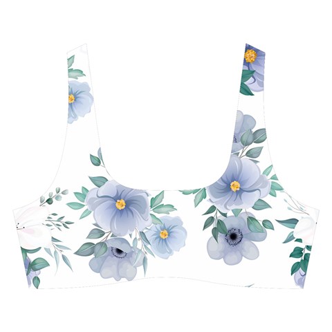 Floral pattern Cross Back Hipster Bikini Set from ArtsNow.com Front