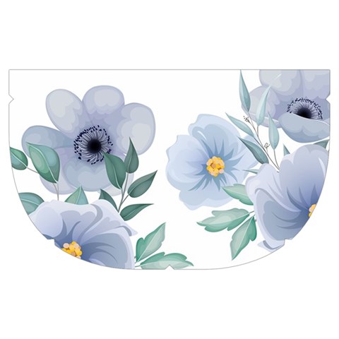 Floral pattern Make Up Case (Medium) from ArtsNow.com Side Right