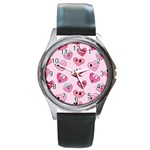 Emoji Heart Round Metal Watch