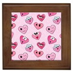 Emoji Heart Framed Tile