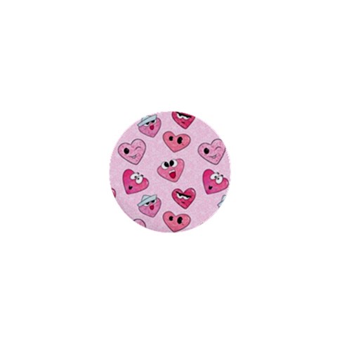 Emoji Heart 1  Mini Buttons from ArtsNow.com Front