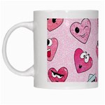 Emoji Heart White Mugs