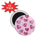 Emoji Heart 1.75  Magnets (10 pack) 