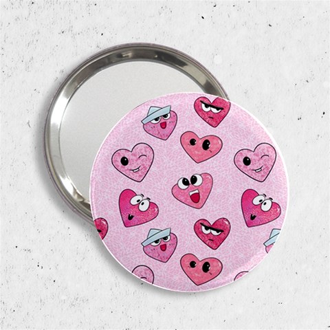 Emoji Heart 2.25  Handbag Mirrors from ArtsNow.com Front