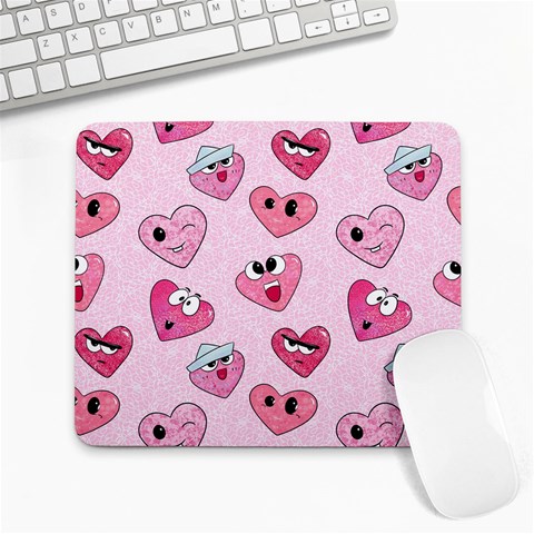 Emoji Heart Large Mousepads from ArtsNow.com Front