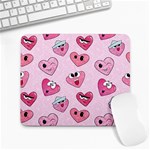 Emoji Heart Large Mousepads