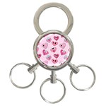 Emoji Heart 3-Ring Key Chain