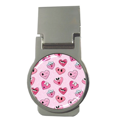 Emoji Heart Money Clips (Round)  from ArtsNow.com Front