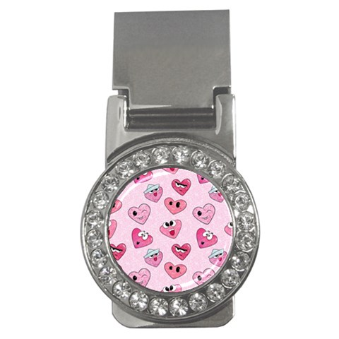 Emoji Heart Money Clips (CZ)  from ArtsNow.com Front