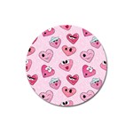 Emoji Heart Magnet 3  (Round)