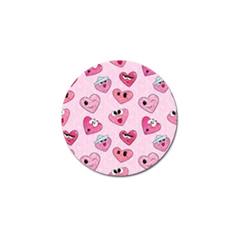 Emoji Heart Golf Ball Marker (10 pack) from ArtsNow.com Front