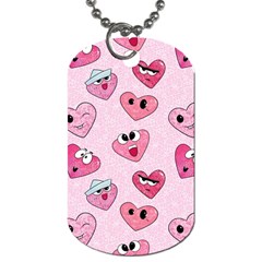 Emoji Heart Dog Tag (Two Sides) from ArtsNow.com Front