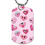 Emoji Heart Dog Tag (Two Sides)