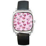 Emoji Heart Square Metal Watch