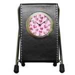 Emoji Heart Pen Holder Desk Clock