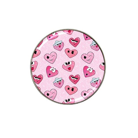 Emoji Heart Hat Clip Ball Marker (4 pack) from ArtsNow.com Front