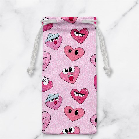 Emoji Heart Jewelry Bag from ArtsNow.com Front