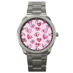 Emoji Heart Sport Metal Watch