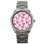 Emoji Heart Sport Metal Watch