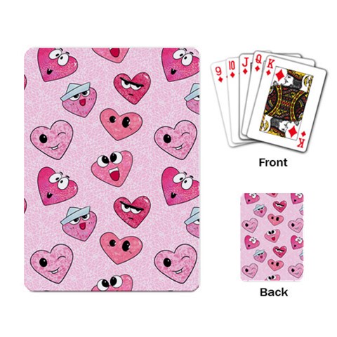 Emoji Heart Playing Cards Single Design (Rectangle) from ArtsNow.com Back