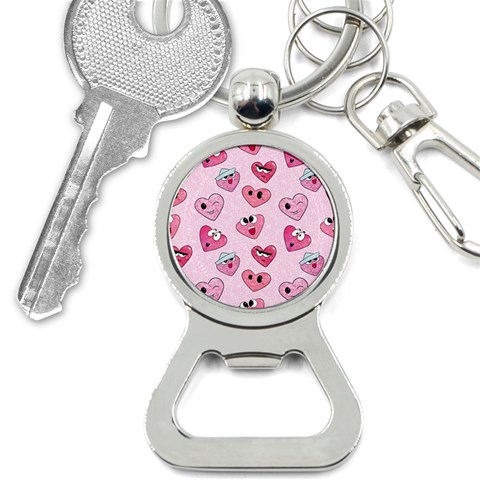 Emoji Heart Bottle Opener Key Chain from ArtsNow.com Front