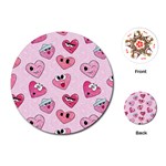 Emoji Heart Playing Cards Single Design (Round)