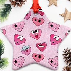 Emoji Heart Star Ornament (Two Sides) from ArtsNow.com Front