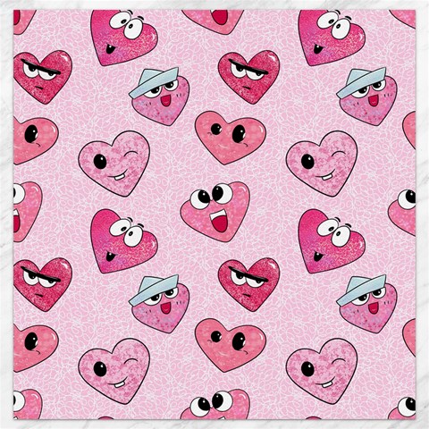 Emoji Heart Canvas 12  x 12  from ArtsNow.com 11.4 x11.56  Canvas - 1