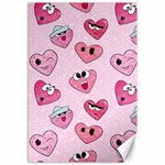 Emoji Heart Canvas 12  x 18 