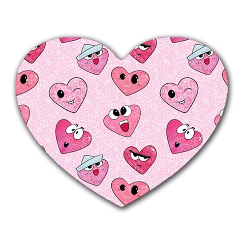 Emoji Heart Heart Mousepads from ArtsNow.com Front