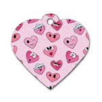 Emoji Heart Dog Tag Heart (Two Sides)