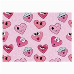 Emoji Heart Large Glasses Cloth (2 Sides)