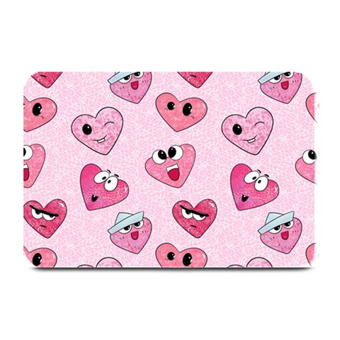 Emoji Heart Plate Mats from ArtsNow.com 18 x12  Plate Mat