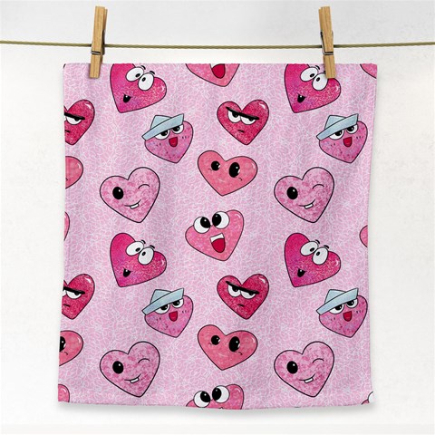 Emoji Heart Face Towel from ArtsNow.com Front