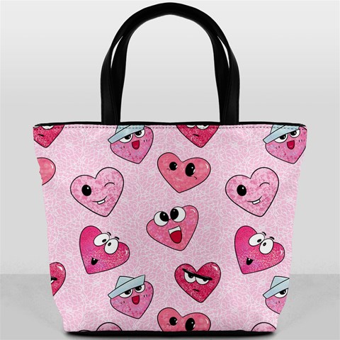 Emoji Heart Bucket Bag from ArtsNow.com Front