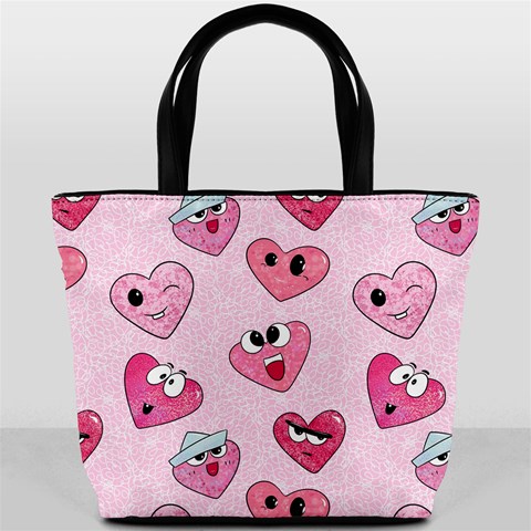 Emoji Heart Bucket Bag from ArtsNow.com Back