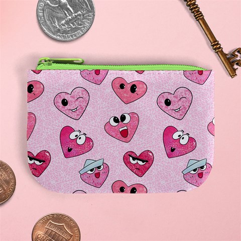 Emoji Heart Mini Coin Purse from ArtsNow.com Front