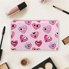 Emoji Heart Cosmetic Bag (Medium) from ArtsNow.com Front